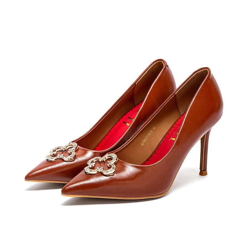 CHCH Pointed Toe Pumps Womens Heels for Work and Parties