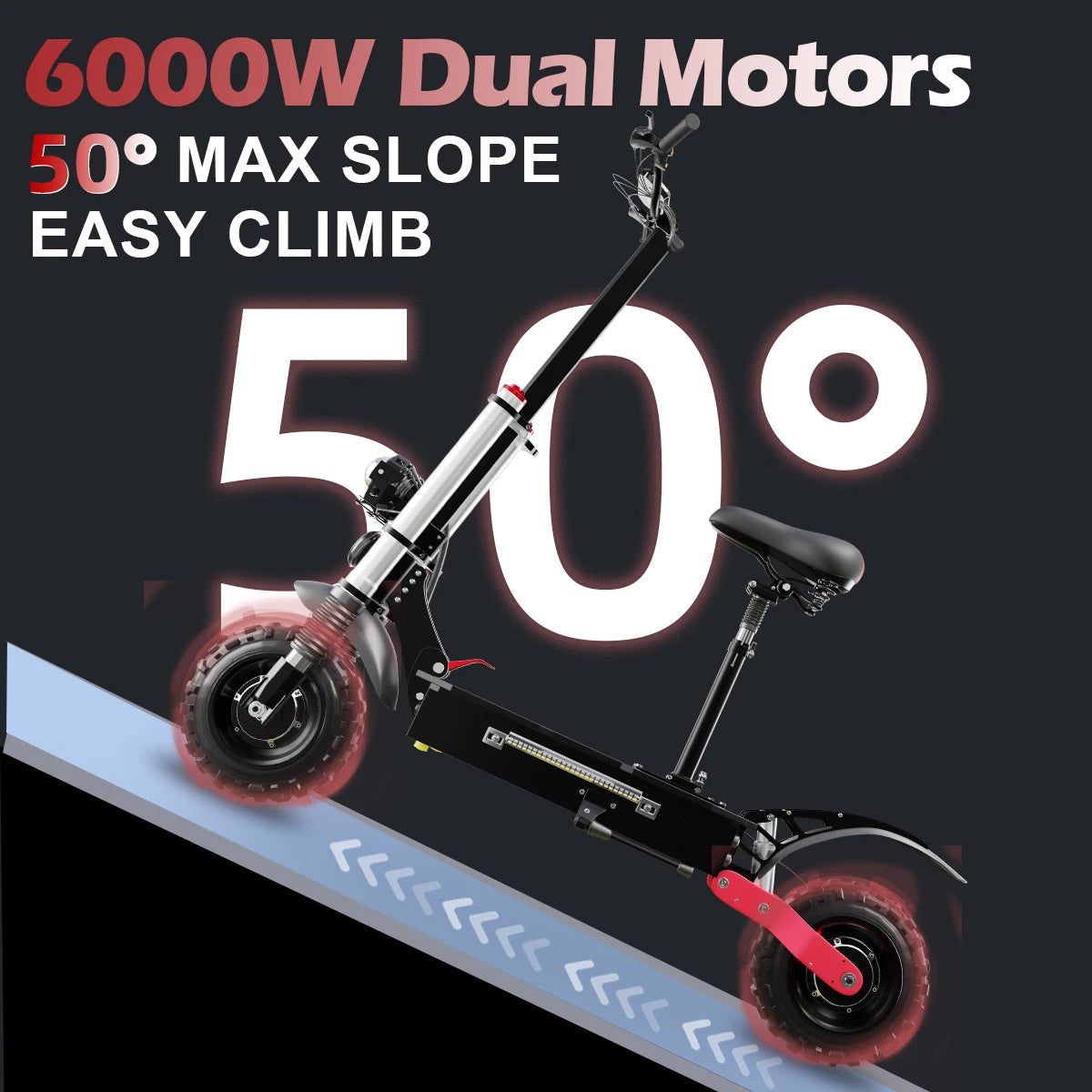 Jueshuai Outdoor Electric Scooter 48V-72V 1000W-6000W Off-Road Foldable