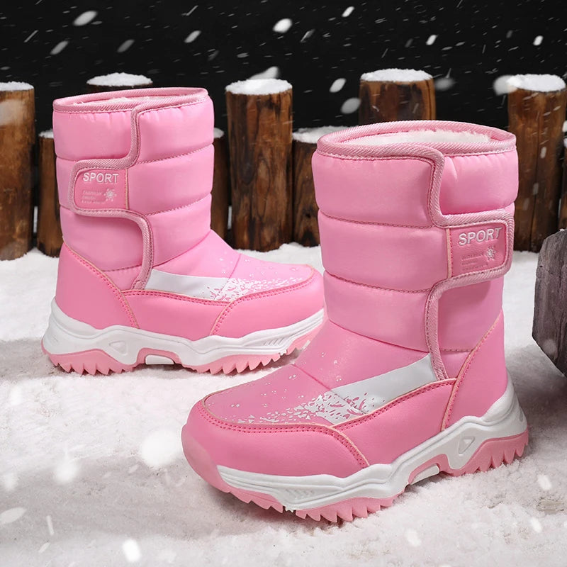 Winter Snow Boots for Kids Waterproof Unisex Outdoor Shoes