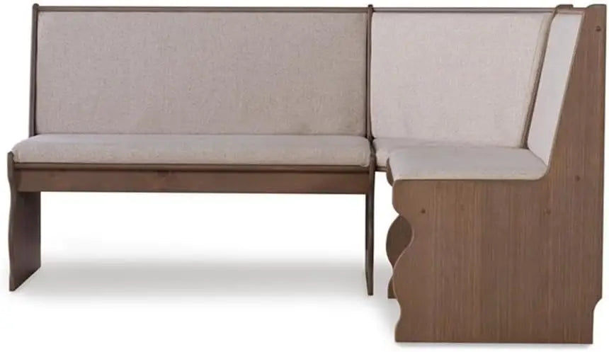 XMSJ Patio Conversation Dining Nook Set 3 Piece Furniture