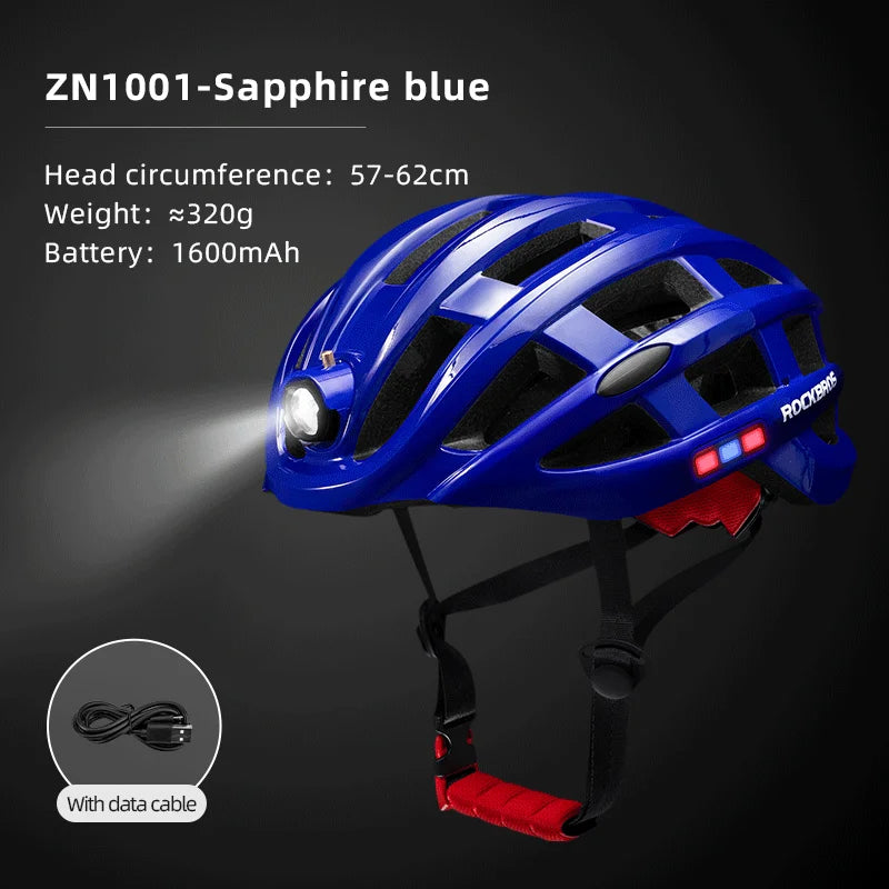 ROCKBROS Cycling Light Helmet USB Rechargeable LED