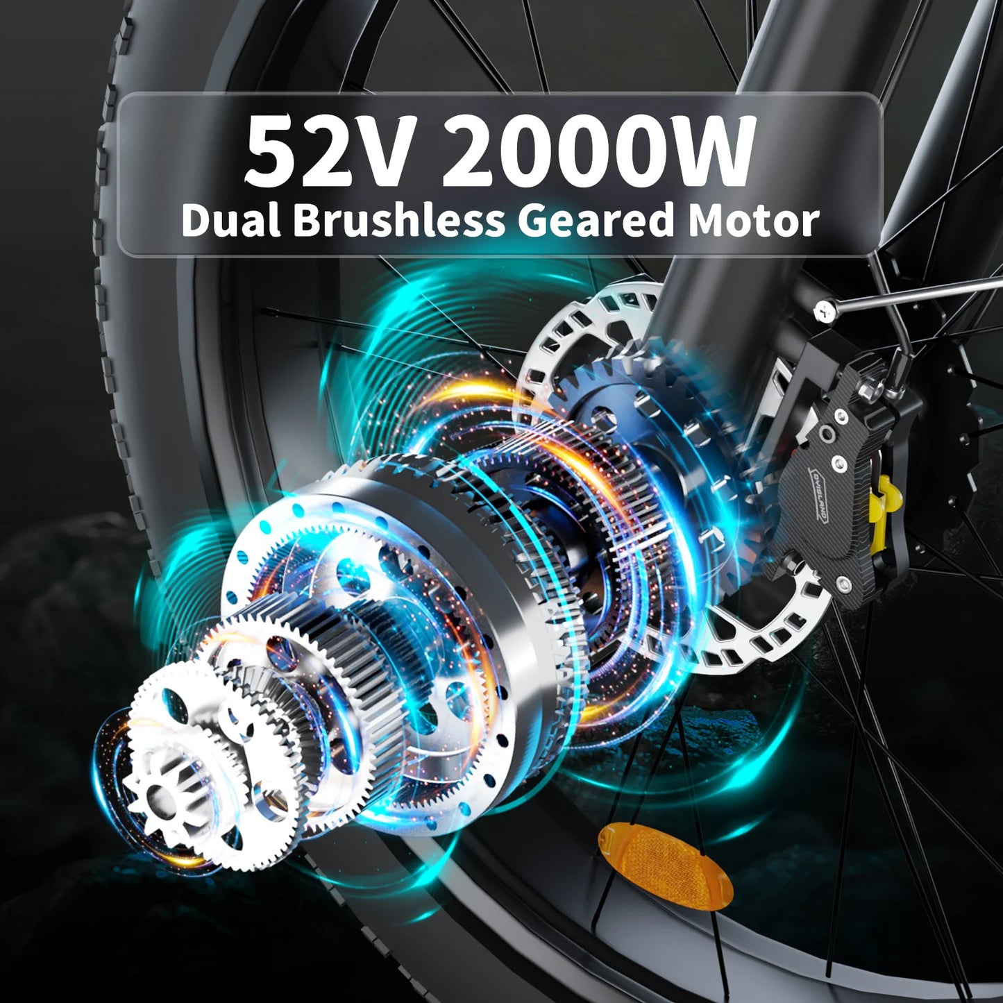 ZEEGR Moobelo V1 52V 2000W Dual Motor Fat Tire EBike