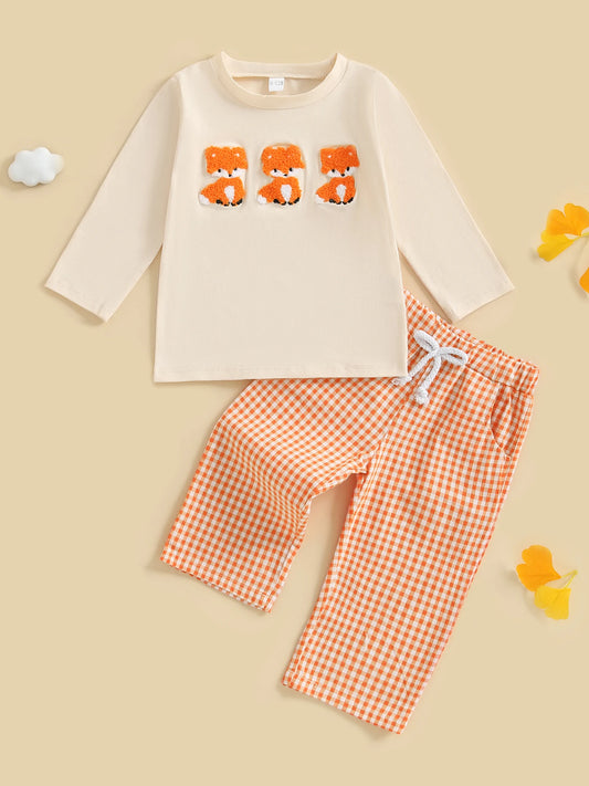 Baby Boys Winter Bear Print Hoodie And Jogger Set Outfit