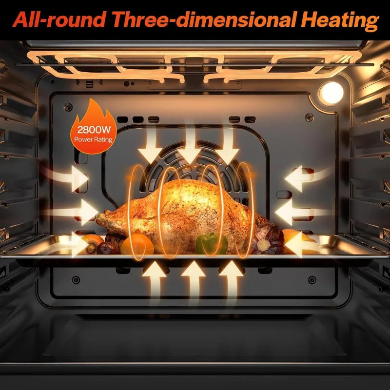 Electric Wall Oven With Convection And Mechanical Knob Control