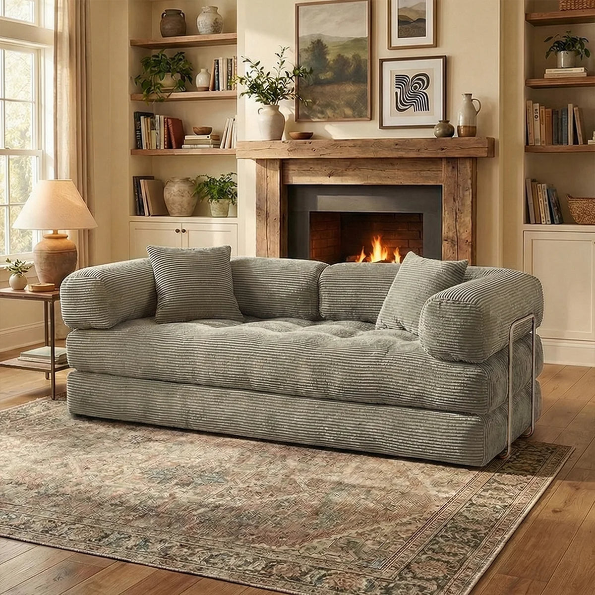 YQzyphyna Futon Sofa Bed 4in1 Convertible Couch For Living Room