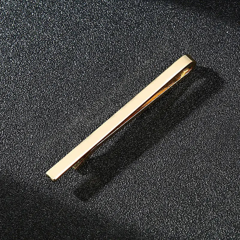 Luxury Metal Tie Clip For Men Crystal Bar Clasp