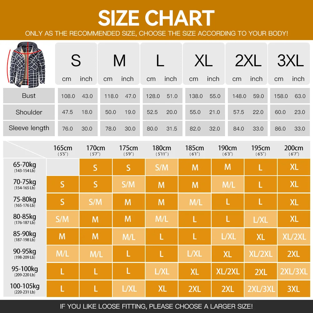 Fujian Men's Hooded Winter Jacket Sherpa Lined