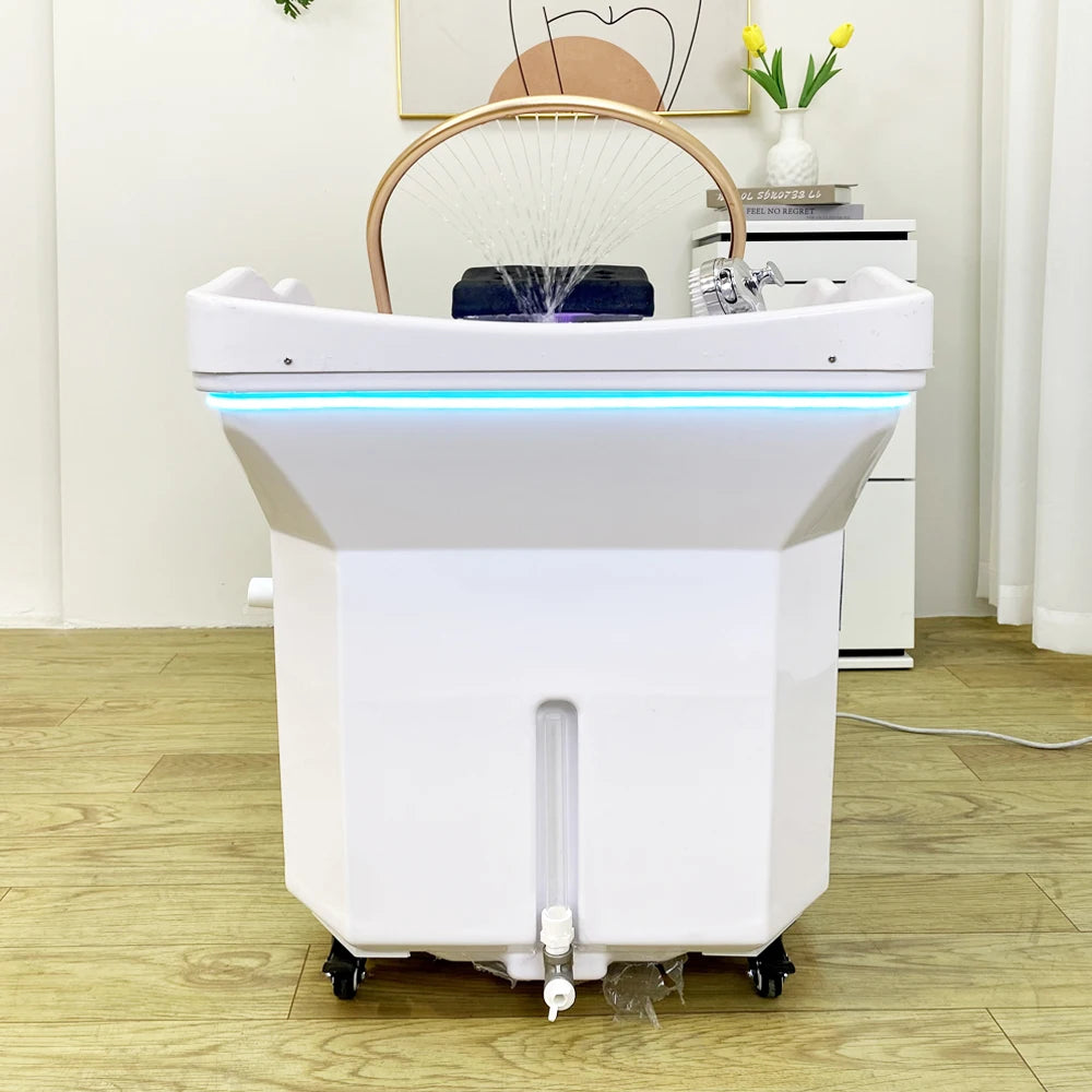 General Use Head Spa Shampoo Basin With Built In Water Heating