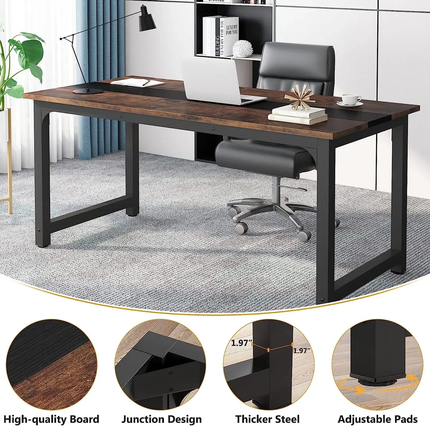 Tribesigns Modern Computer Desk Home Office Workstation