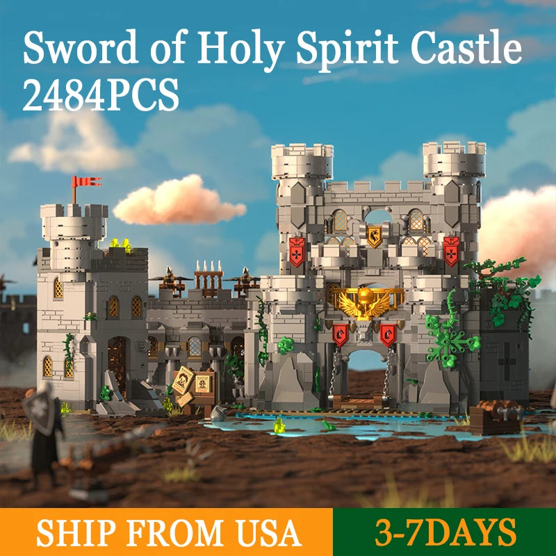 Hign Concerned Sword of Holy Spirit Castle MOC Blocks