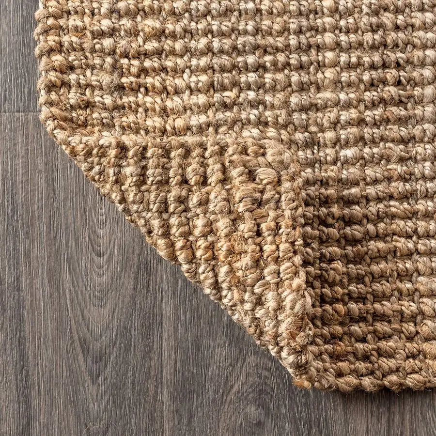 Pata Hand Woven Chunky Jute Natural Indoor Rug Bohemian Rustic