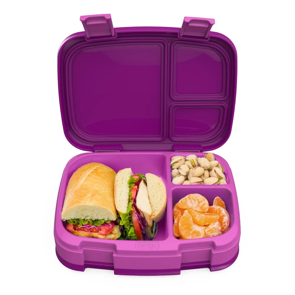 Feature Leakproof Lunch Box With Removable Tray 3 or 4 Compartments
