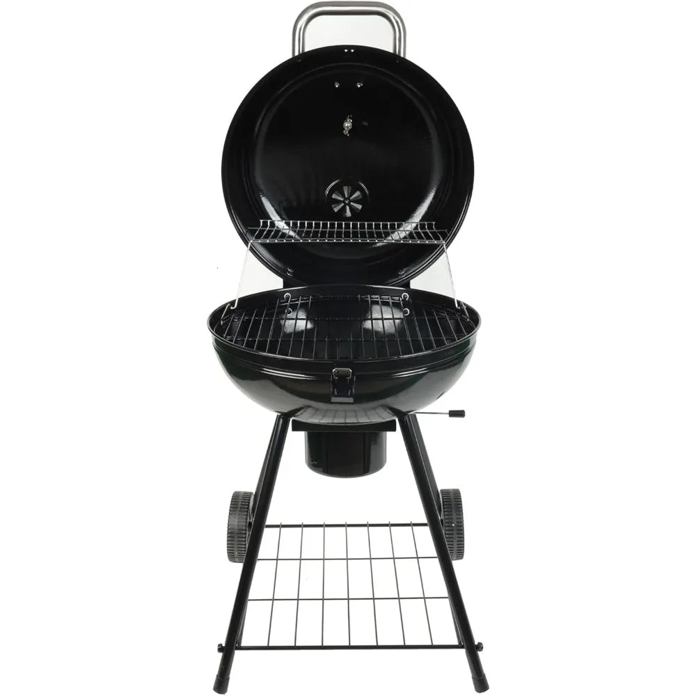 Grill Boss Charcoal Kettle Grill Portable Cooking Area
