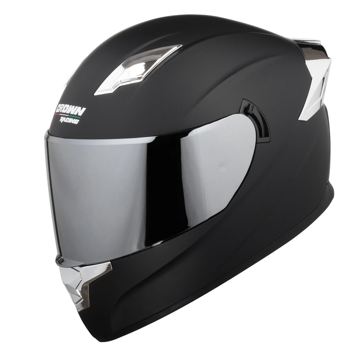 Crown Racing Full Face Motorcycle Helmet With Dual Visors DOT-Certified