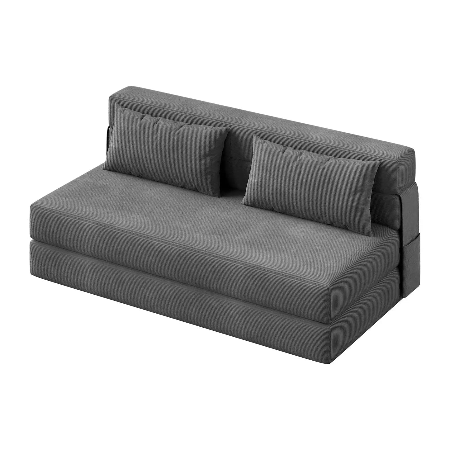 HobbyLane Corduroy Folding Sofa Bed 4 In 1 Convertible Loveseat