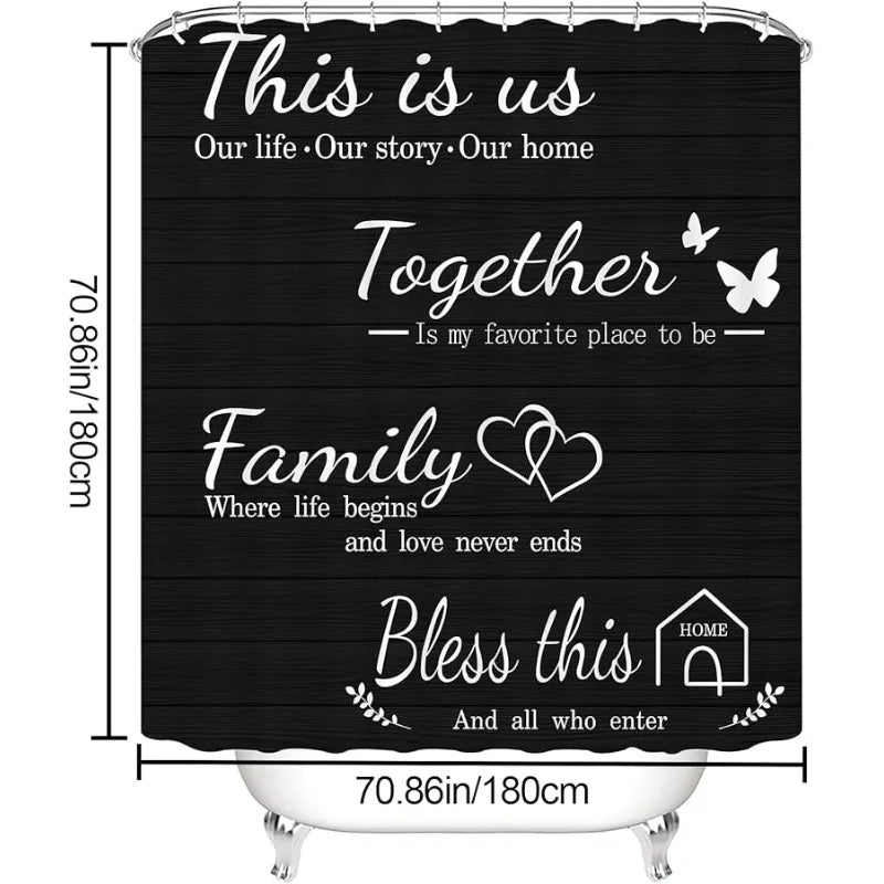 Guangdong Shower Curtain Set With Non Slip Rug Toilet Lid Cover Bath Mat