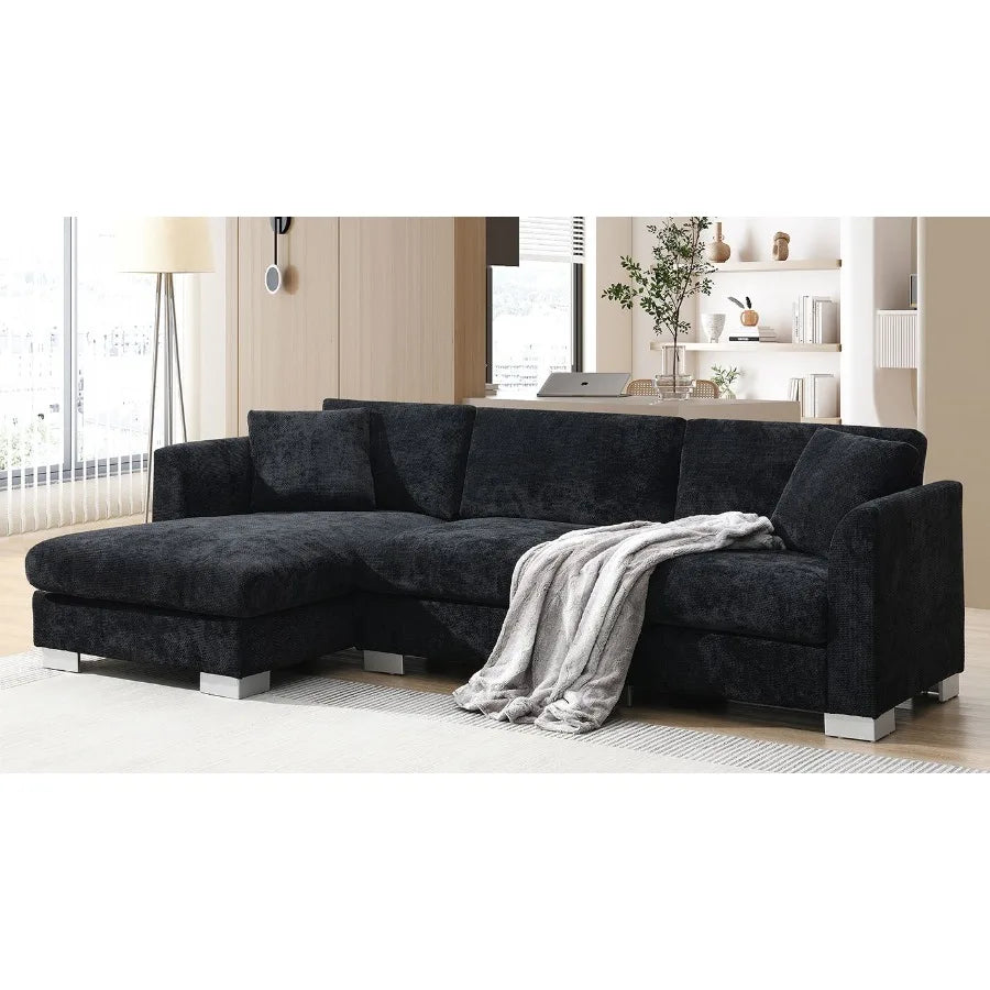 Hign Concerned Modern Cloud Sectional Sofa L Shaped Couch