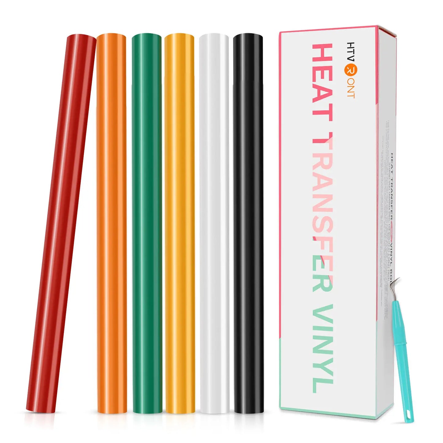 HTVRONT Heat Transfer Vinyl PU HTV Rolls For DIY T Shirts