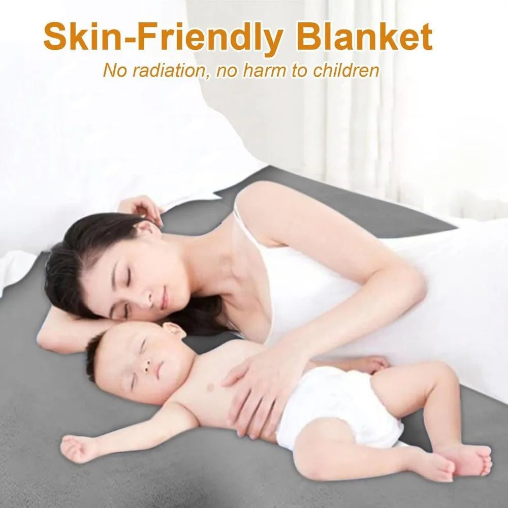 Craft of Weaving Heated Electric Blanket Throw With Multiple Settings