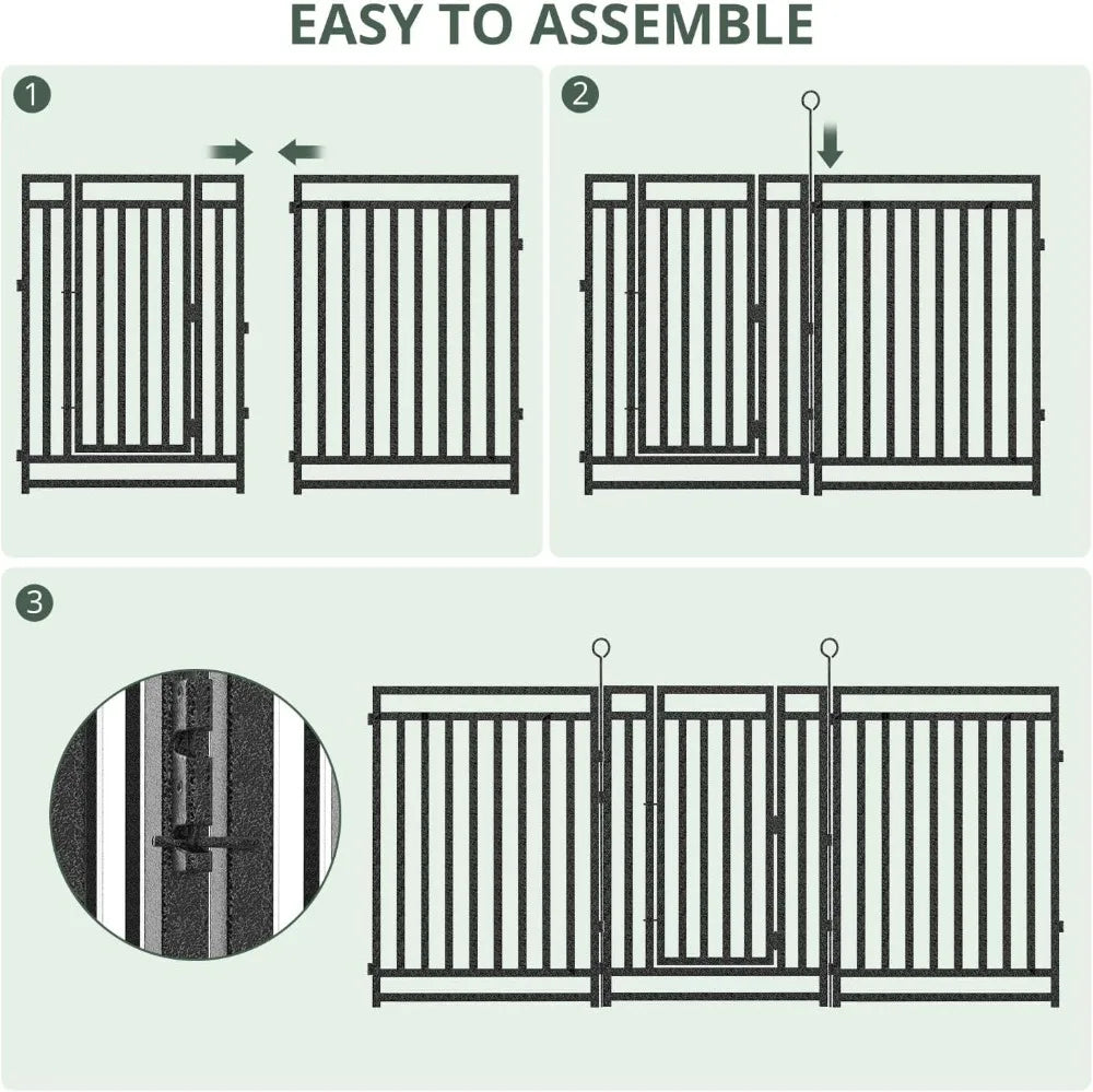 Metal Garden Fence No Dig Dog Fence For Yard And Patio