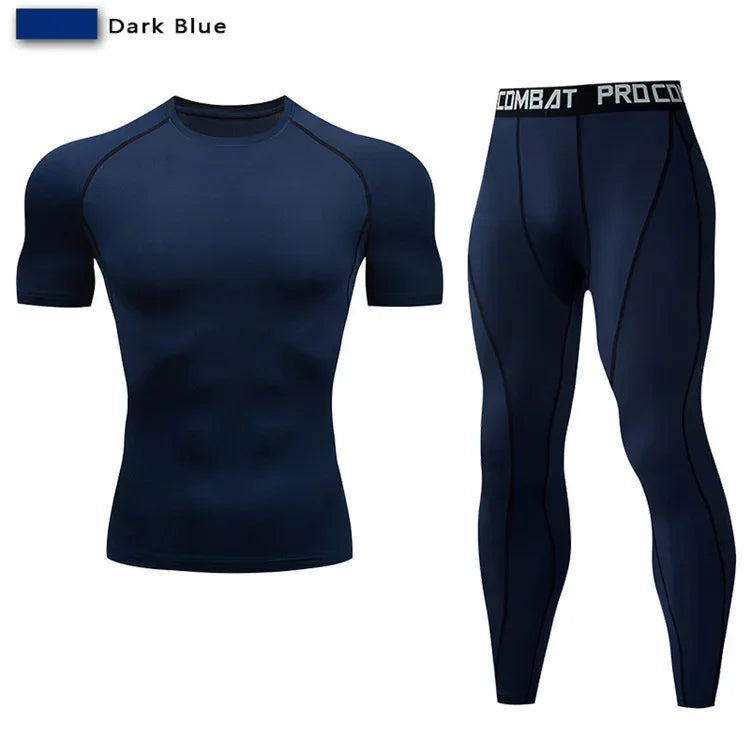 Two Piece Compression Sportswear Set for Training and Yoga
