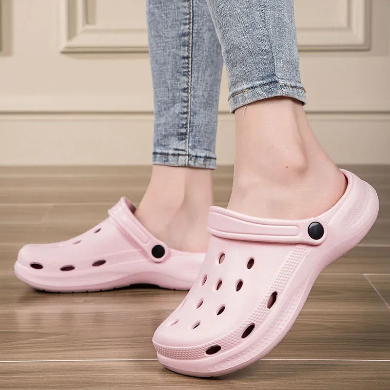 Summer Men Clogs Sandals Beach Slides Leisure Slippers