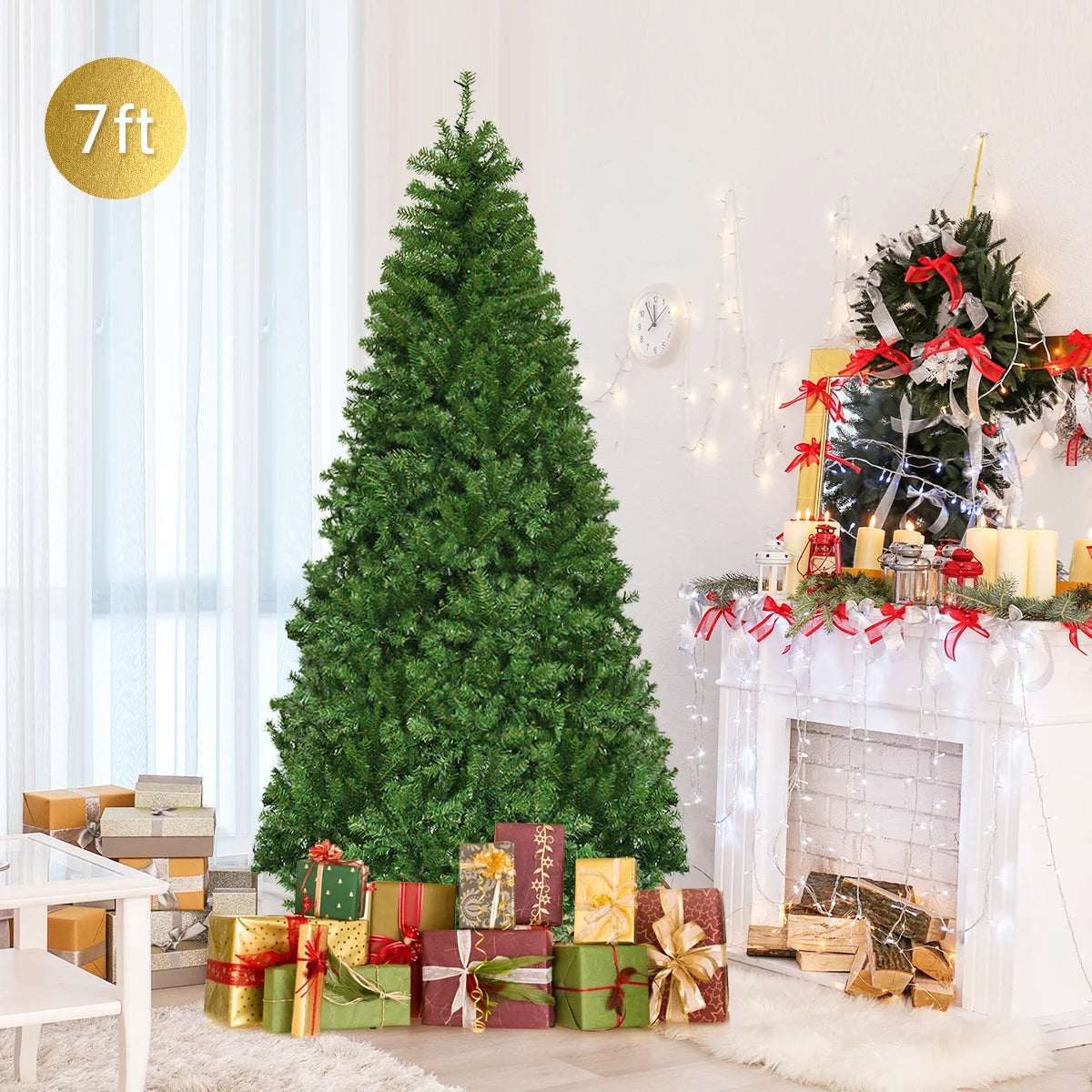 MULTIGOTE Pre-Lit Artificial Christmas Tree With 500 LED Lights