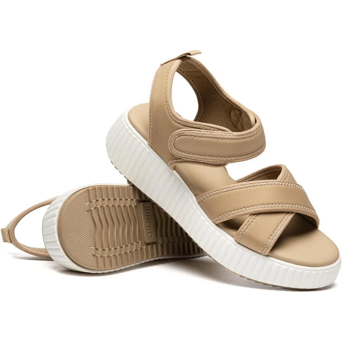 Women's Comfortable Platform Sandals Open Toe Wedge With Adjustable Straps