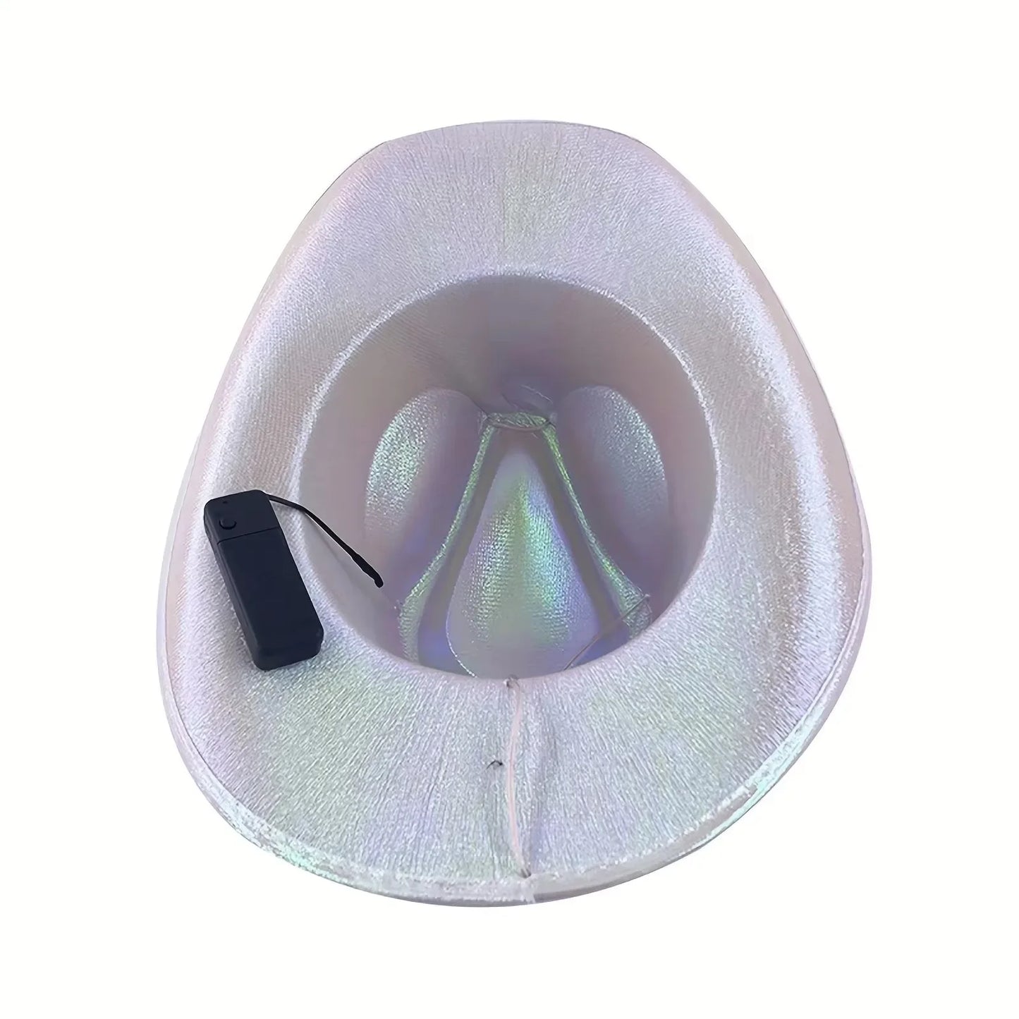 Pearlescent LED Cowboy Hat For Parties And Dancing