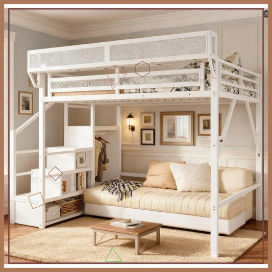 Loft Bed With Stairs And Storage