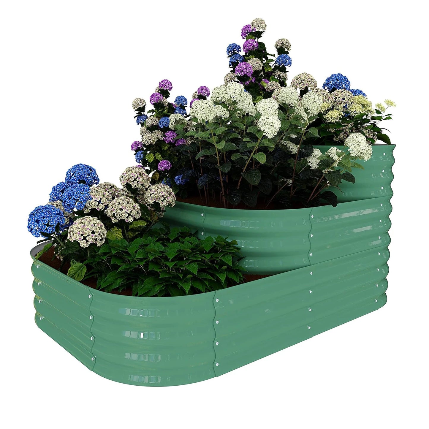 Galvanized Raised Garden Bed Outdoor Metal Planter Box for Gardening