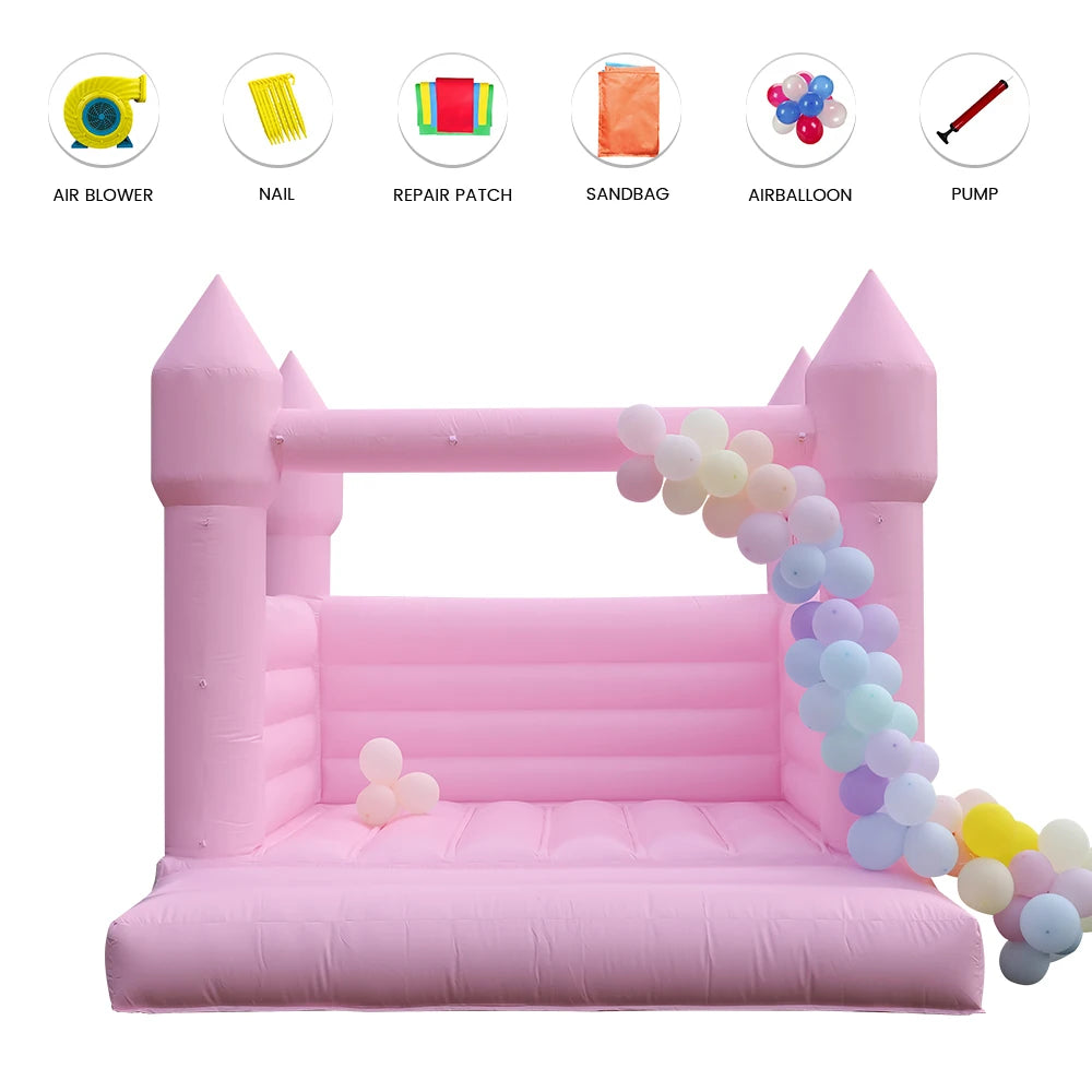 RTS Inflatable Giant Bounce House Castle For Kids Parties
