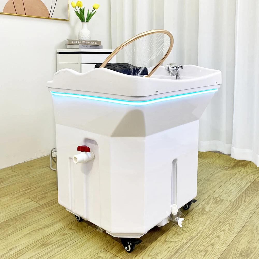 General Use Head Spa Shampoo Basin With Built In Water Heating