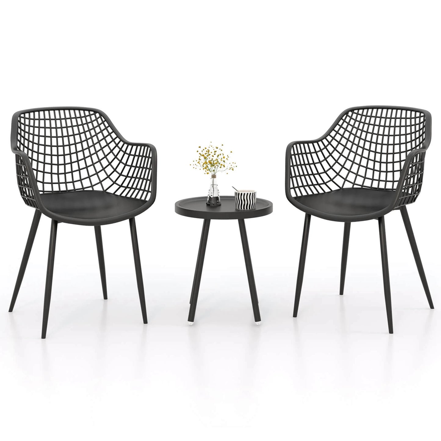 HOMASIS Patio Bistro Set All Weather Table and Chairs