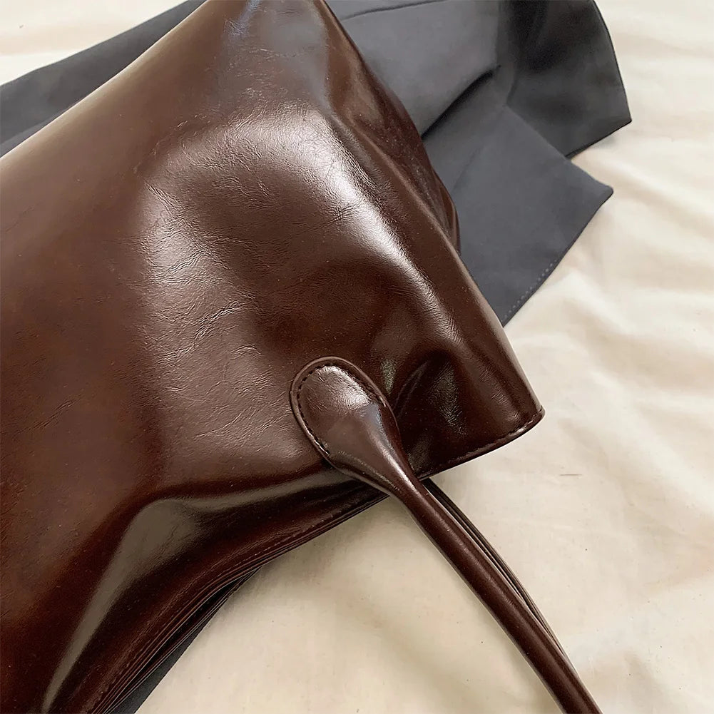 APWIKOGER PU Leather Hobo Handbag Slouchy Top Handle Shoulder Bag