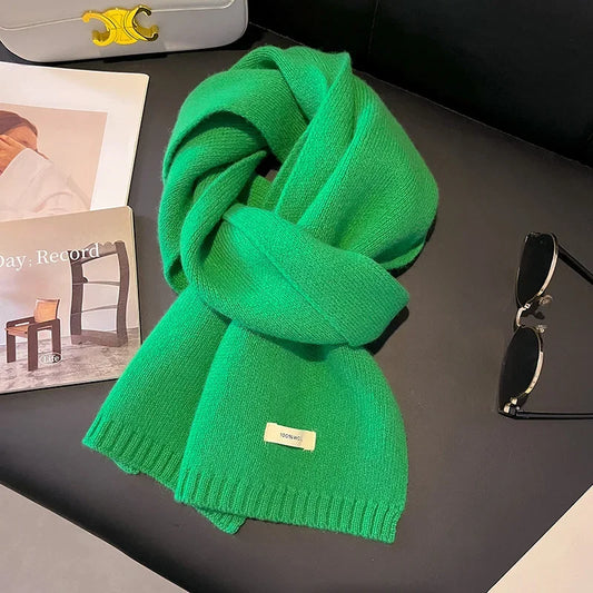 Women's Knitted Wool Scarf Winter Warm Shawl