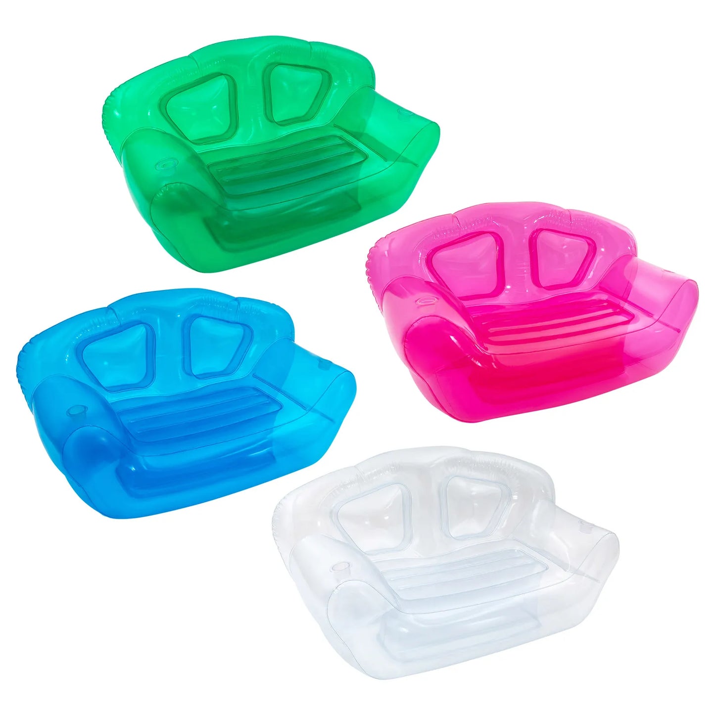 Bymaocar Inflatable Sofa Seat PVC Outdoor Lounge 3-Valve