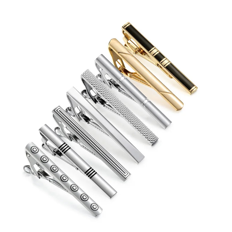 Tie Clips Set With Gift Box For Wedding Gifts Cufflinks