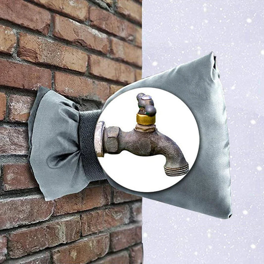 Outdoor Faucet Cover for Winter Freeze Protection and Insulation