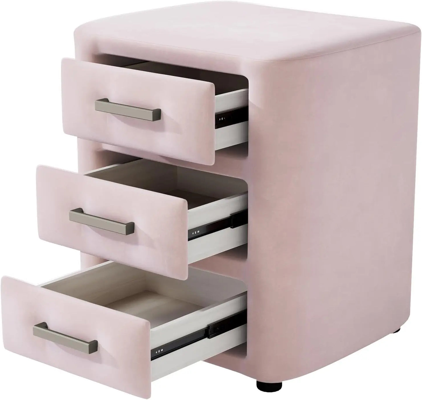 Princess Bedroom 3 Piece Velvet Upholstered Bed Set