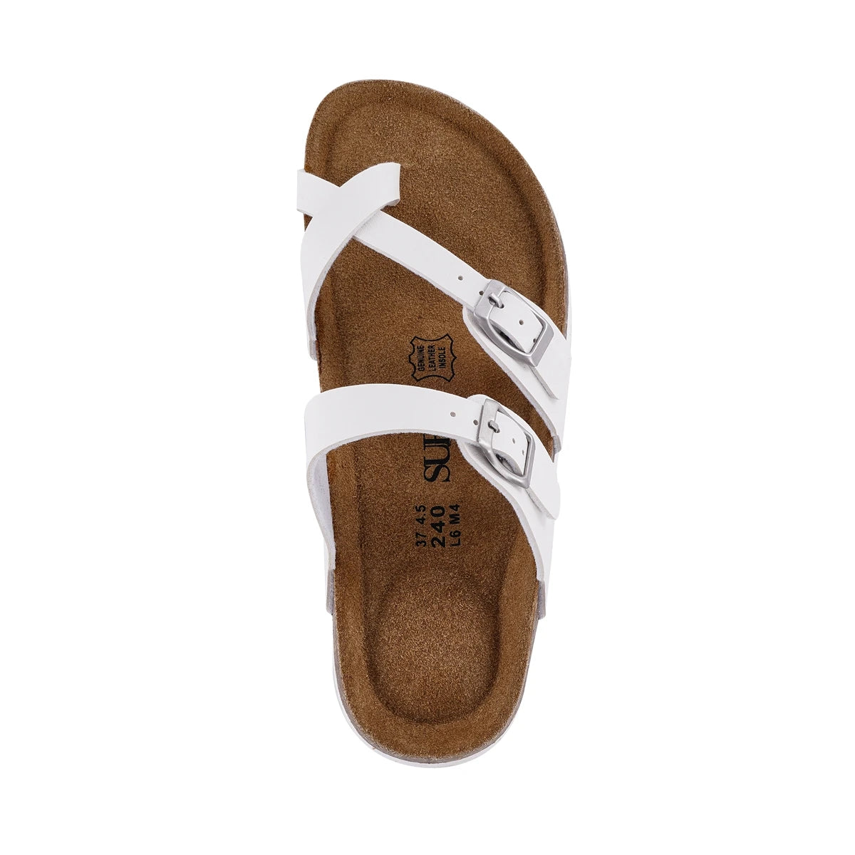 SUFU Leather Outdoor Sandals Buckle Non Slip Women Flip Flops