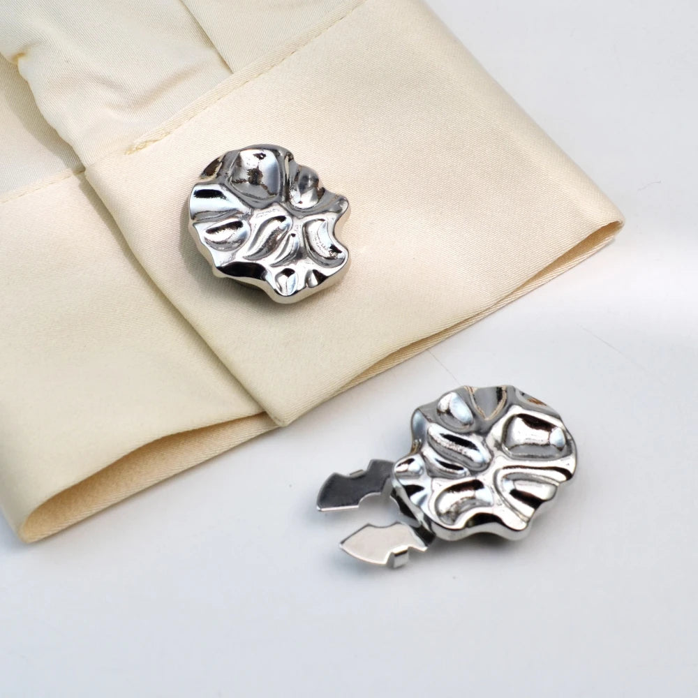 Fashion Metal Button Covers For Shirt Cufflinks Unisex Accessories