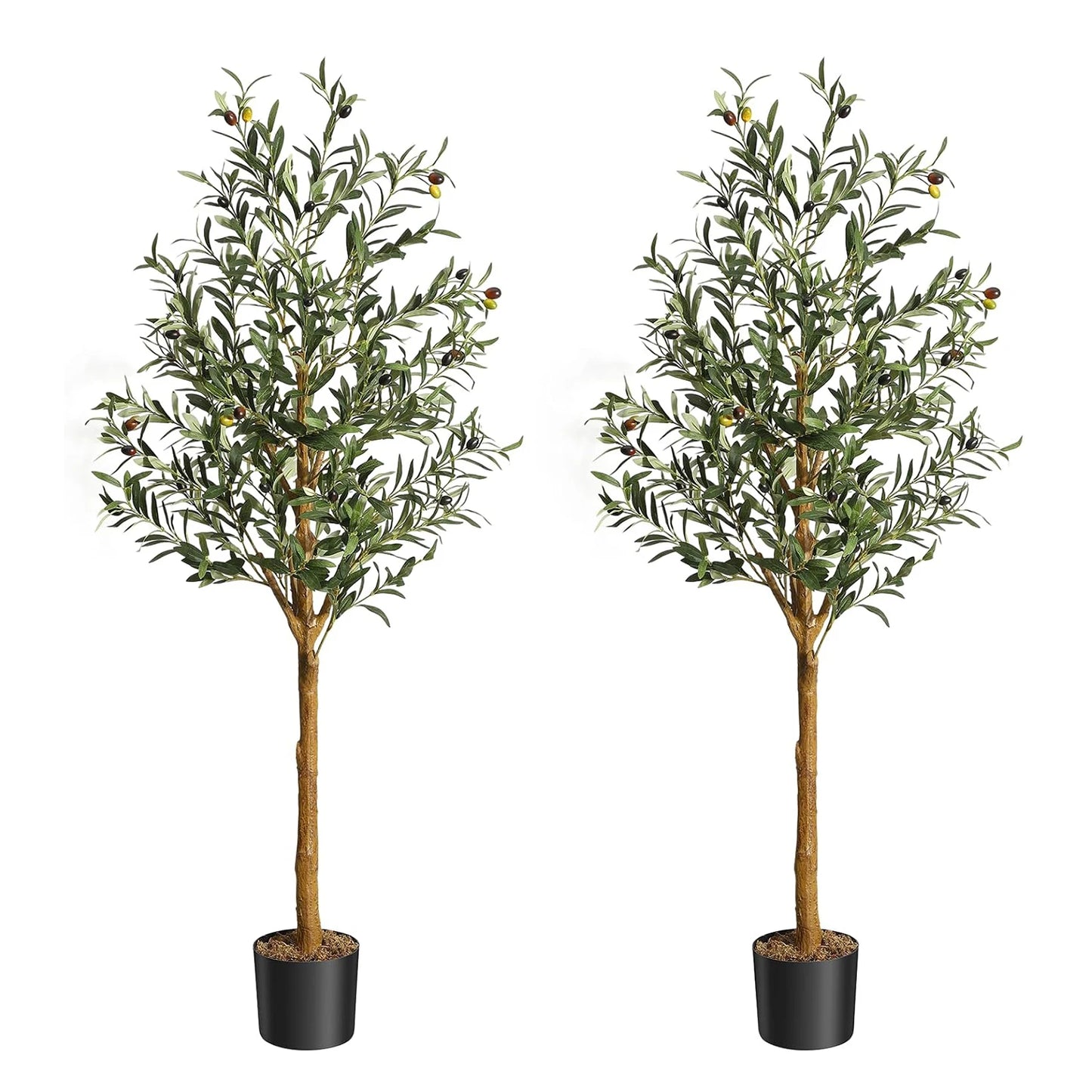 HiMISS Artificial Olive Tree In Pot Realistic Indoor Plant Decor