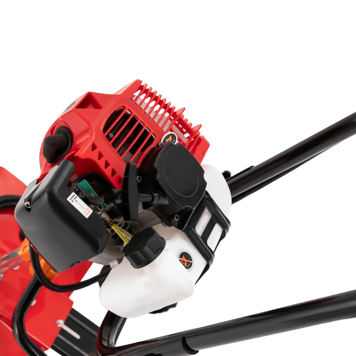 CNCEST 1.9kW Two-Stroke Gas Powered Garden Tiller Rototiller Cultivator For Soil Loosening