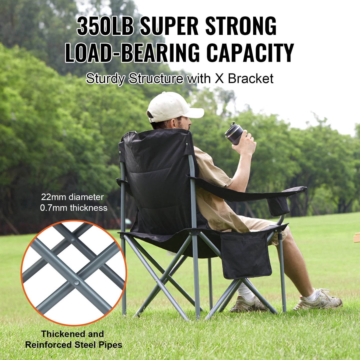 SucceBuy Ultralight Outdoor Folding Chair Portable Beach Hiking