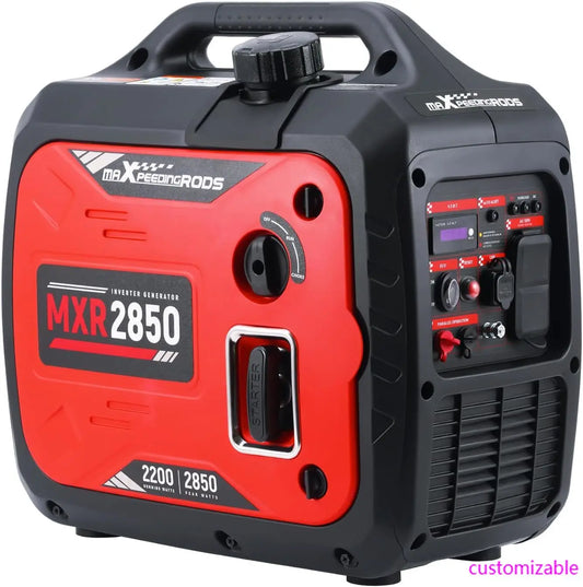 XMSJ 2850 Watt Portable Inverter Generator Gas Powered EPA Compliant CO Alarm Compact Outdoor