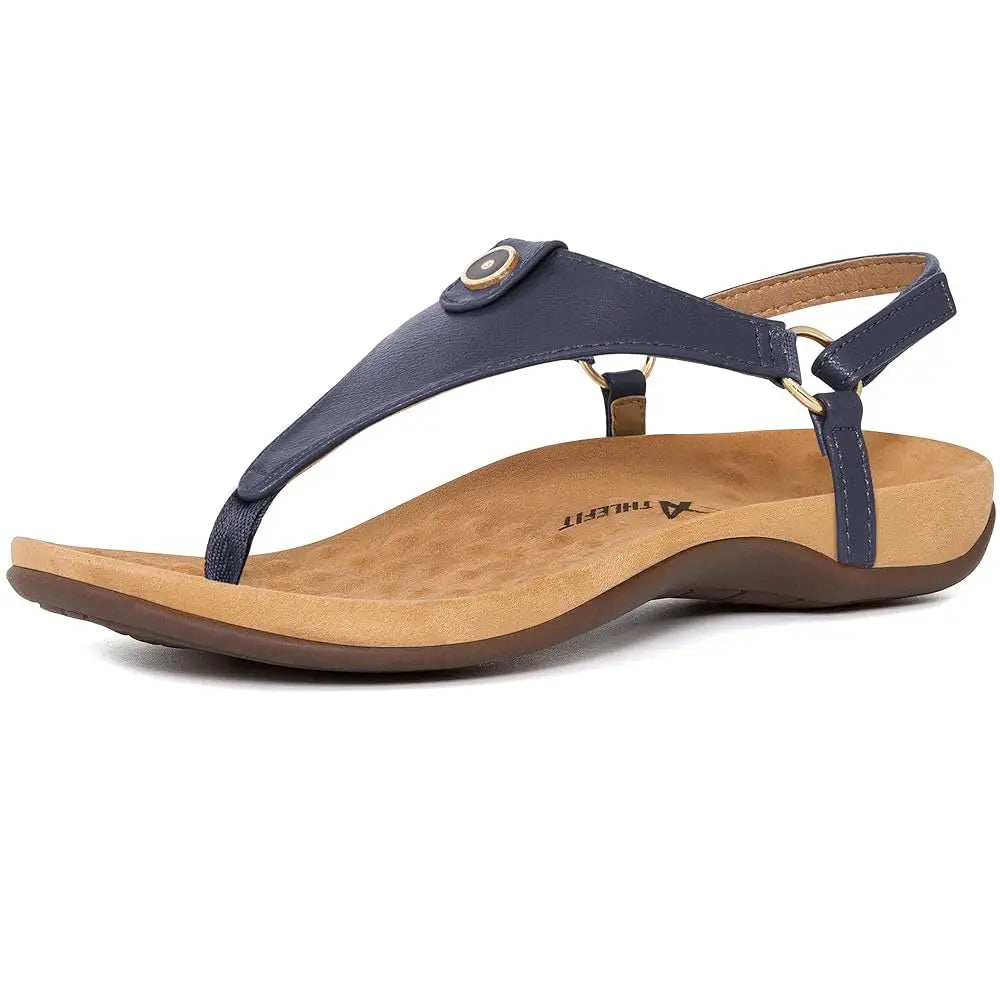 Womens Orthopedic T Strap Sandals With Arch Support