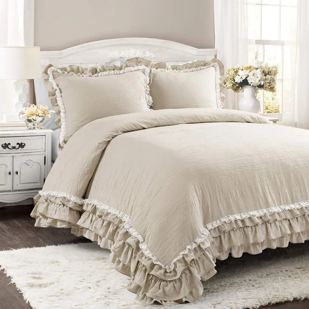 Lace Comforter Bedding Set 3-Piece