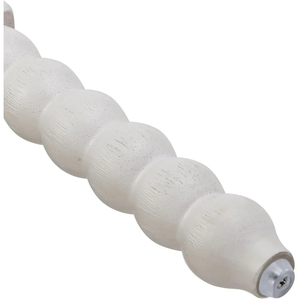 ANGDUO Linen Spindle Arm Chair With Wood Frame Dining Chair