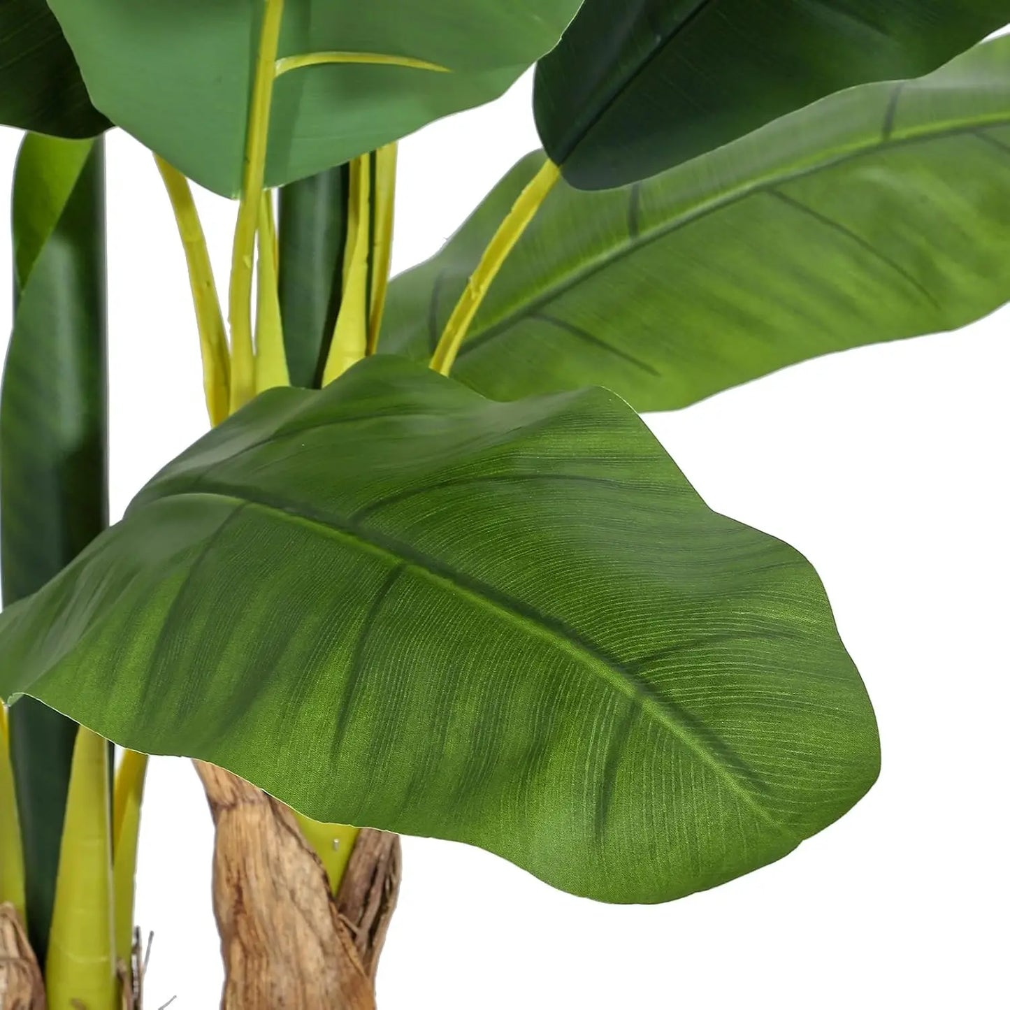 HiMISSCN Artificial Banana Tree With Planter Faux Leaves